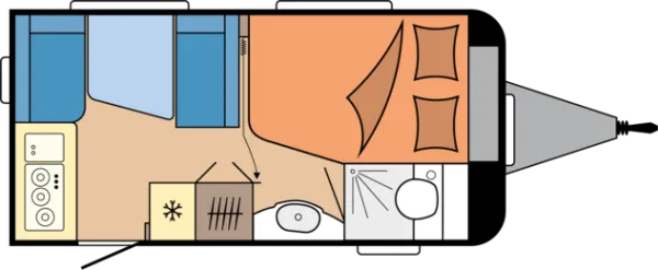 Tagesgrundriss Hobby De Luxe 400 SFe Tagesgrundriss Hobby De Luxe 400 SFe