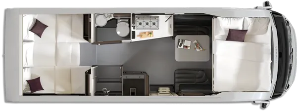 Nachtgrundriss Adria Supersonic 780 DL Nachtgrundriss Adria Supersonic 780 DL