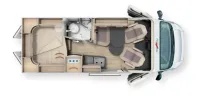 Grundriss Tag Malibu Van Comfort 600 DB Listenpreis: 97.860€