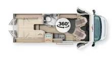 Grundriss Tag Malibu Van Comfort 640 LE charming GT skyview *junger Gebrauchtwagen*