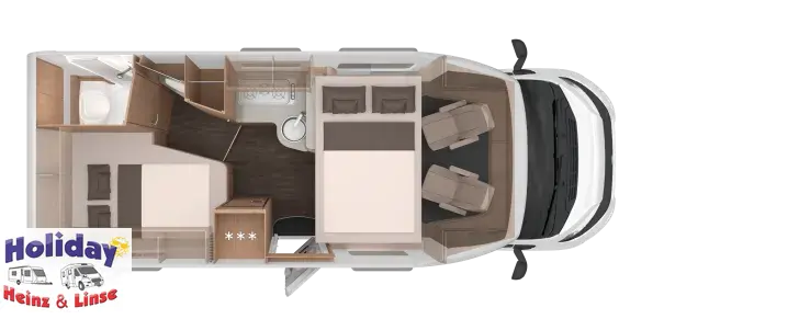 Grundriss Tag Knaus L!VE WAVE 650 MF Platinum Selection 140 PS Schalter