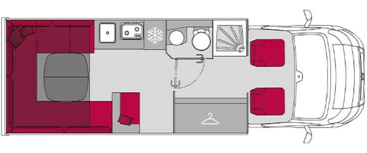 Grundriss Tag Pilote Pacific P720U Expression