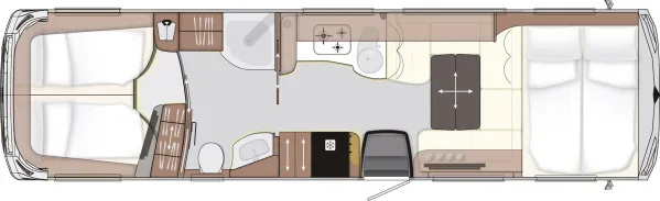 Tagesgrundriss Concorde Cruiser 950 LSRA Tagesgrundriss Concorde Cruiser 950 LSRA