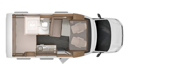 Grundriss Tag Knaus Tourer VAN 500 MQ Vansation 3,5to. Premiumtür 4-Schlafpl.