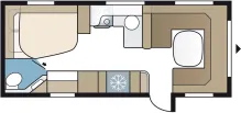 Grundriss Tag Kabe Royal 600 CXL KS