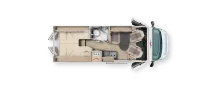 Grundriss Tag Malibu Van Comfort 640 LE Mod. 25! Vollausstattung