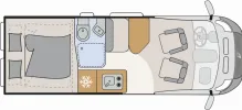 Grundriss Tag Dethleffs Globetrail 640 HR Fiat * 10.107 unter Liste