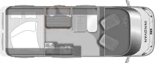 Grundriss Tag LMC Innovan 590 active Offroad Dachgepäckträger