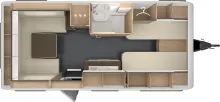 Grundriss Tag Tabbert Pantiga 490 E 2,3 Markise | Mover | viele Extras