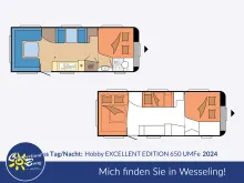 Fahrzeugbild Hobby Excellent Edition 650 UMFe Modell 2024, 2200 kg #3