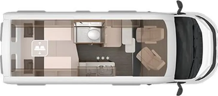 Grundriss Tag Knaus BoxLife PLATINUM SELECTION 600 ME