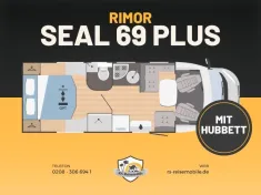 Bild 23 Rimor Seal 69 Plus *Queensbett el.*Hubbett*Automatik*