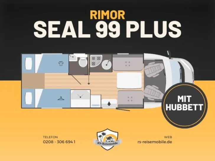 Fahrzeugbild Rimor Seal 99 Plus *Einzelbetten*Hubbett*Face2Face* #22