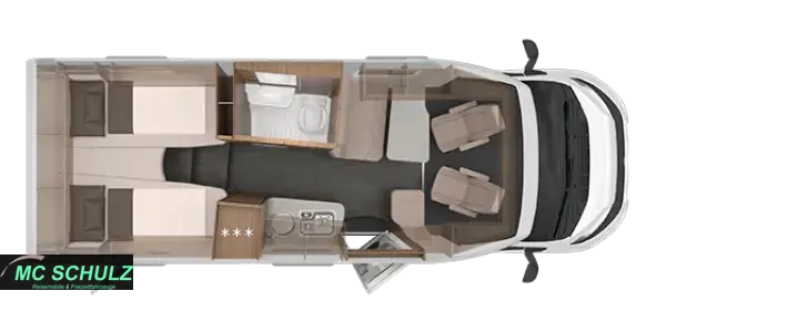 Grundriss Tag Knaus VAN TI Vansation 650 MEG (2025)