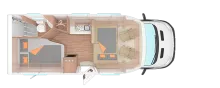 Grundriss Tag Weinsberg CaraLoft FORD  650 MF (2024)