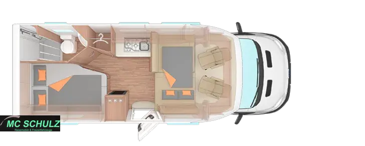 Grundriss Tag Weinsberg CaraLoft FORD  650 MF (2024)