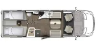Grundriss Tag Eura Mobil Profila T PT 726 EF AT9G+Comfort+Kamera+Mondial