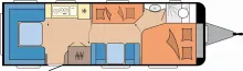 Grundriss Tag Hobby Prestige 720 UKFe Modell 2025