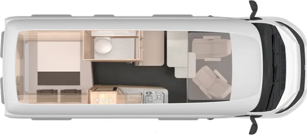 Tagesgrundriss Knaus BoxLife Pro 600 STREET XL Tagesgrundriss Knaus BoxLife Pro 600 STREET XL