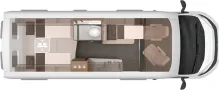 Grundriss Nacht Knaus BoxLife 630 ME PLATINUM SELECTION Dachklima / Solar / AHK