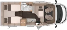 Grundriss Nacht Knaus L!VE TI 650 MEG Platinum Selection sofort