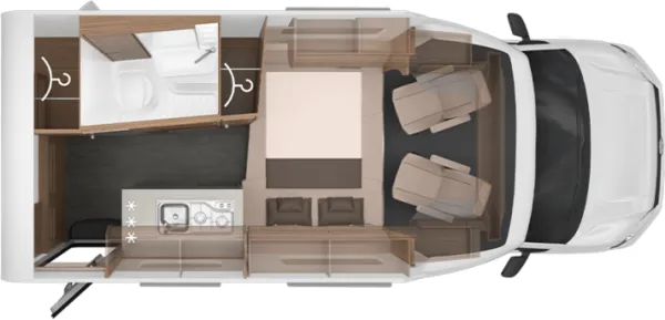 Nachtgrundriss Knaus Tourer VAN 500 LT Nachtgrundriss Knaus Tourer VAN 500 LT