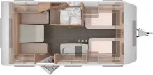 Grundriss Tag Knaus Südwind 460 EU 60 Years Zustand: sehr gut