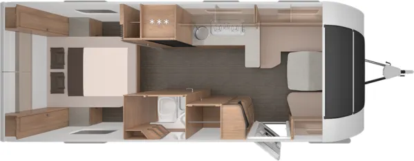 Tagesgrundriss Knaus Südwind 650 UX Tagesgrundriss Knaus Südwind 650 UX