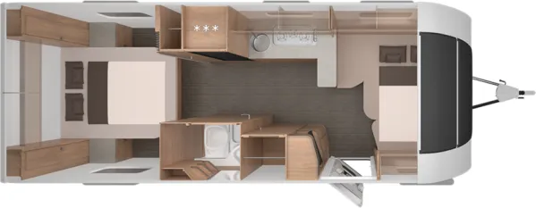 Nachtgrundriss Knaus Südwind 650 UX Nachtgrundriss Knaus Südwind 650 UX