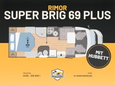 Bild 22 Rimor Super Brig 69 Plus *Queensbett*Hubbett*Truma C6