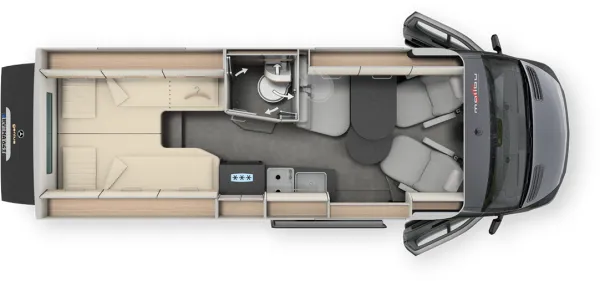 Tagesgrundriss Malibu genius 641 LE