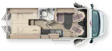 Grundriss Tag Malibu Van First Class - Two Rooms 640 LE RB