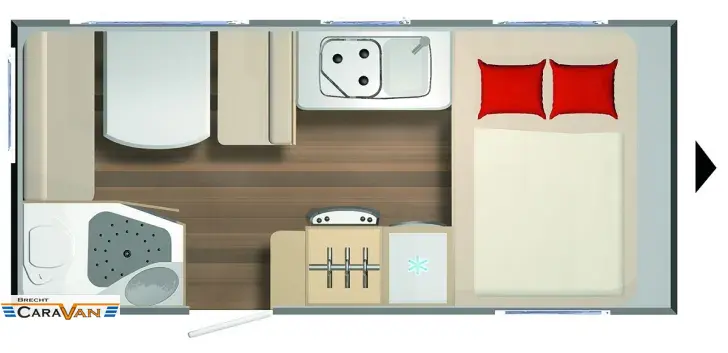 Grundriss Tag Bürstner Premio 395 TS 4458 Euro SparHighlight