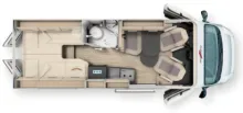 Grundriss Tag Malibu Van Diversity 640 LE K charming GT skyview *junger Gebrauchtwagen*