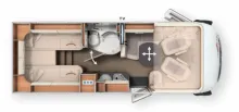 Grundriss Tag Carthago c-compactline I 143 LE Listenpreis: 139T€, 3,5to. mög