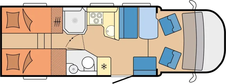 Grundriss Tag Hobby Optima De Luxe T70 GE