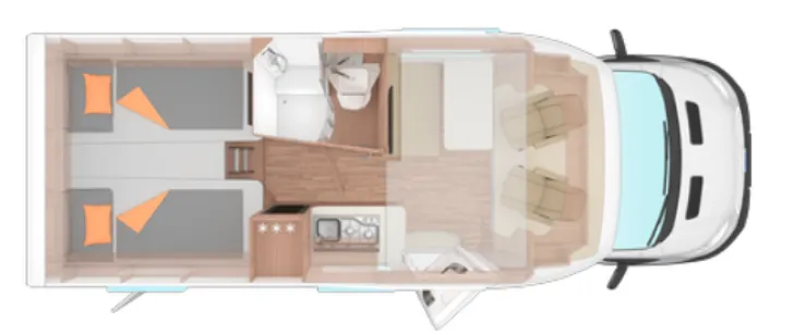 Grundriss Tag Weinsberg CaraSuite 650 MEG Markise