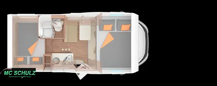 Grundriss Tag Weinsberg CaraHome 550 MG (2025)