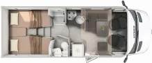 Grundriss Tag Hymer Tramp S 680 ***Sie sparen 14.130,00 ***