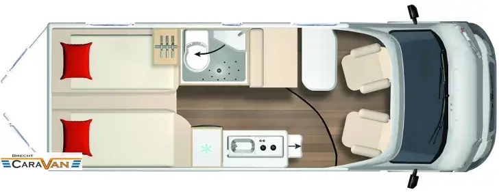 Grundriss Tag Bürstner Eliseo C 642 Highlight 18897 Euro gespart