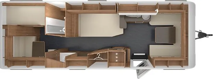 Grundriss Tag Tabbert Da Vinci 700 KD 2.5 Pantiga Cazadora Puccini