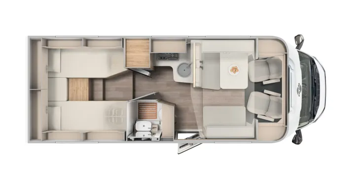 Fahrzeugbild Carado T448 pro+ *Hubbett*Combi-6E*TV-Paket* #2