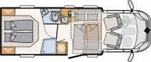 Grundriss Tag Dethleffs Just Camp T 7052 DBL