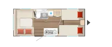 Grundriss Tag Bürstner B66 Plus 520 TL Sondermodell