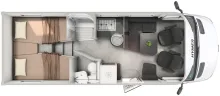 Grundriss Tag Hymer B-Klasse MC T 680 Highlight 14331 Euro Sparen