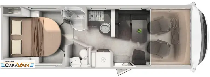 Grundriss Tag Hymer B-Klasse ML I 790 BlackLine Highlight 19.906 Euro Sparen