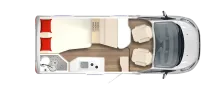 Grundriss Tag Bürstner Lineo T 569 ---> Sie sparen 20.100,-