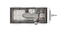 Grundriss Tag Hymer Eriba Feeling 442 Verkauf nach den Sommerferien