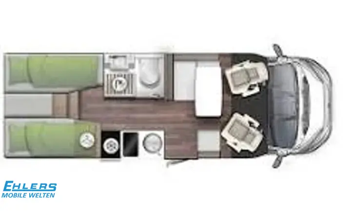Grundriss Tag Forster T 699 EB Autom/Hubbett/Markise/Radträger/Winter Paket/Alu