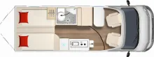 Grundriss Tag Bürstner Eliseo C 642 Navi | Kamera | Markise | Safety Pa
